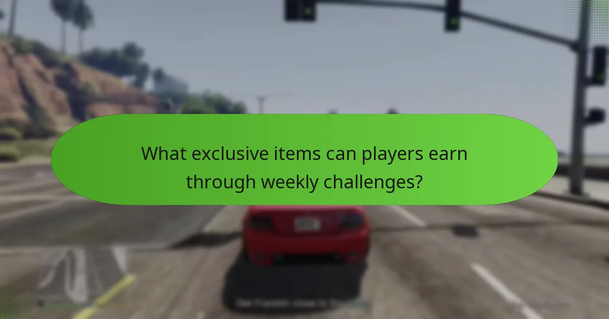 What exclusive items can players earn through weekly challenges?