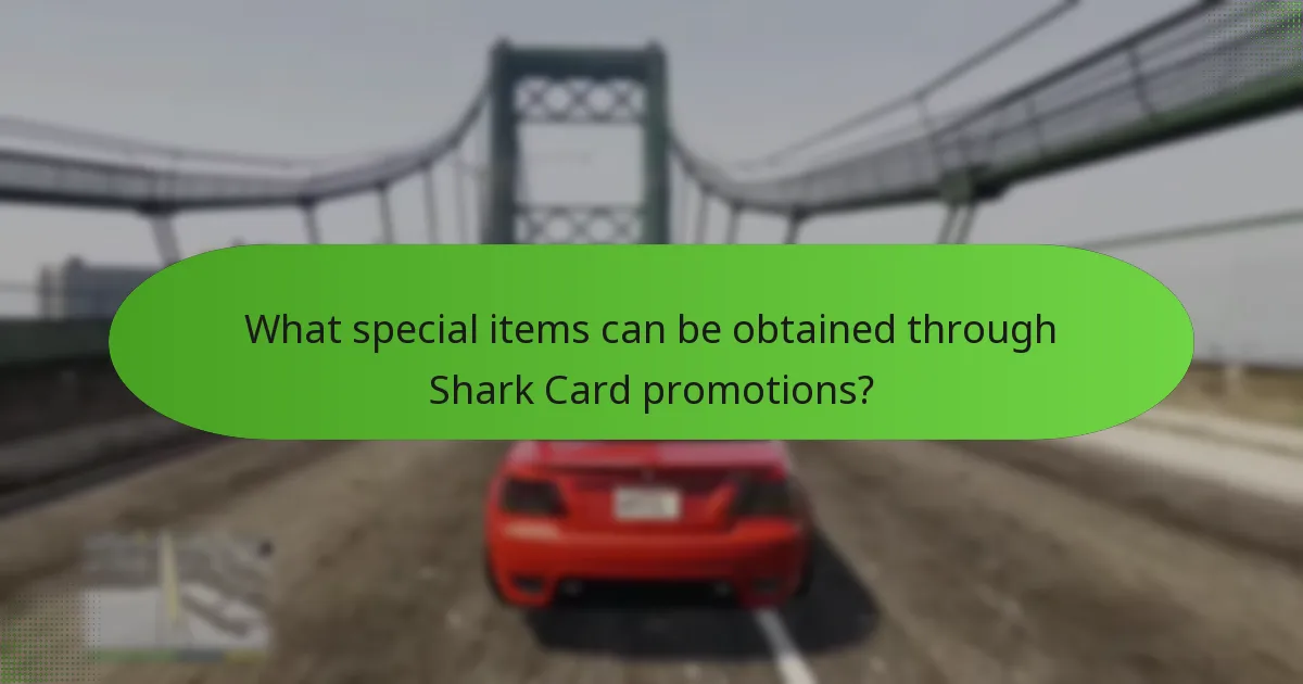 What special items can be obtained through Shark Card promotions?
