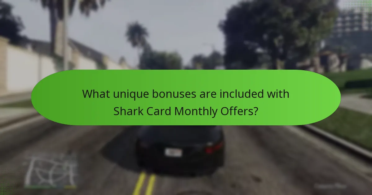 What unique bonuses are included with Shark Card Monthly Offers?